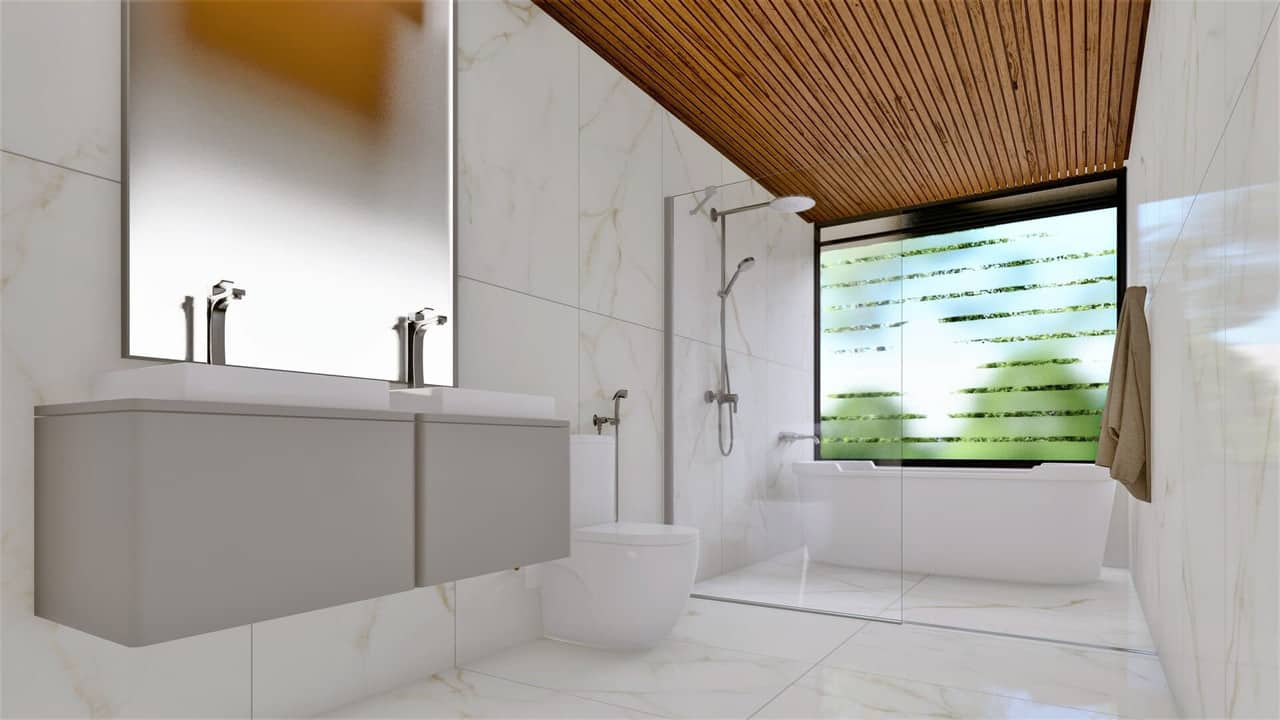 Design de interiores de banheiro, Projeto de arquitetura de banheiro
